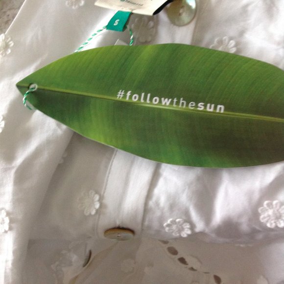 Farm Rio Harmonia Button Front Fringe Cami Dress Cottagecore Feminine WhiteParty - Picture 9 of 10